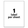 Avery Durable Permanent ID Labels with TrueBlock Technology, Laser Printers, 8.5 x 11, White, 50/Pack