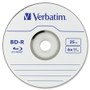 Verbatim BD-R Blu-Ray Disc, 25 GB, 16x, White, 25/Pack