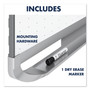 Quartet Prestige 2 Total Erase Whiteboard, 72 x 48, White Surface, Silver Aluminum/Plastic Frame (QRTTE547AP2)