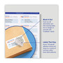 Avery Waterproof Shipping Labels with TrueBlock and Sure Feed, Laser Printers, 2 x 4, White, 10/Sheet, 500 Sheets/Box (AVE95523) View Product Image