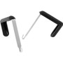 Quartet Cubicle Partition Hangers - 2 Hangers - for Board, Cubicle - Black