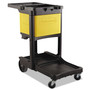 Rubbermaid Commercial Locking Cabinet, For Rubbermaid Commercial Cleaning Carts, Yellow (RCP6181YEL) View Product Image