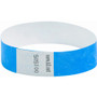 SICURIX Security Wristbands, Sequentially Numbered, 10" x 0.75", Blue, 100/Pack