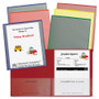C-Line Classroom Connector Report Cover - 2 Front & Back Pocket(s) - Red, Orange, Yellow, Blue, Green, Purple