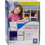 C-Line Classroom Connector Folders, 11 x 8.5, Blue, 25/Box