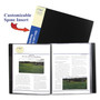 C-Line Bound Sheet Protector Presentation Book, 24 Letter-Size Sleeves, Black