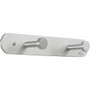 Safco Nail Head Coat Hook - 2 Hooks - 20 lb (9.07 kg) Capacity - 2" Height x 12" Width - 1" Size - for Garment