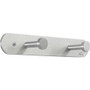Safco Nail Head Coat Hook - 2 Hooks - 20 lb (9.07 kg) Capacity - 2" Height x 12" Width - 1" Size - for Garment