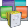 C-Line CLI-58700 Letter Organizer Folder - 8 1/2" x 11" - 400 Sheets Capacity - 7 Front, Internal Pocket(s) - Assorted