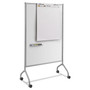 Safco Impromptu Whiteboard Collaboration Screen, 36" x 60", White Surface, Gray Metal/Plastic Frame