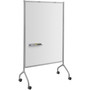 Safco Impromptu Whiteboard Collaboration Screen, 36" x 60", White Surface, Gray Metal/Plastic Frame
