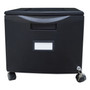 Storex Single-Drawer Mobile Filing Cabinet, 1 Legal/Letter-Size File Drawer, Black, 14.75" x 18.25" x 12.75" (STX61264B01C) View Product Image