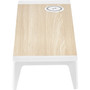 Bostitch Wooden Monitor Stand with Wireless Charging Pad, 9.8" x 26.77" x 4.13", White