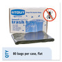 Stout by Envision Insect-Repellent Trash Bags, 35 gal, 2 mil, 33" x 45", Black, 80/Box (STOP3345K20) View Product Image