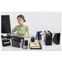 Artistic Urban Collection Punched Metal Desktop File, 1 Section, Letter to Legal Size Files, 13" x 5.75" x 10.75", Black