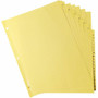 Business Source A-Z Clear Plastic Tab Index Dividers - Printed Tab(s) - Character - A-Z - 25 Tab(s)/Set - 8.5" Divider Width x 11" Divider Length