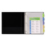 Avery Insertable Style Edge Tab Plastic 1-Pocket Dividers, 5-Tab, 11.25 x 9.25, Translucent, 1 Set
