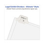 Avery-Style Preprinted Legal Side Tab Divider, Exhibit Z, Letter, White, 25/pack, (1396) (AVE01396) View Product Image