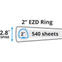 Avery Durable Non-View Binder with DuraHinge and EZD Rings, 3 Rings, 2" Capacity, 11 x 8.5, Black, (8502)