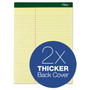 TOPS Double Docket Ruled Pads, Pitman Rule Variation (Offset Dividing Line - 3" Left), 100 Canary 8.5 x 11.75 Sheets, 6/Pack View Product Image