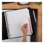 Avery Print and Apply Index Maker Clear Label Dividers, Extra Wide Tabs, 8-Tab, 11.25 x 9.25, White, 5 Sets