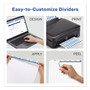 Avery Print and Apply Index Maker Clear Label Unpunched Dividers, 3-Tab, 11 x 8.5, White, 25 Sets