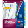 Avery Two-Column Table Contents Dividers w/Tabs - 32 x Divider(s) - 1-32 - 32 Tab(s)/Set - 8.5" Divider Width x 11" Divider Length - 3 Hole Punched