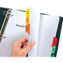 Avery Print and Apply Index Maker Clear Label Dividers, 8-Tab, Color Tabs, 11 x 8.5, White, Traditional Color Tabs, 5 Sets