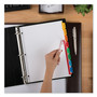 Avery Print and Apply Index Maker Clear Label Dividers, 8-Tab, Color Tabs, 11 x 8.5, White, Traditional Color Tabs, 5 Sets