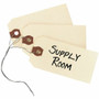 Avery Shipping Tags with Wire, 11.5 pt. Stock, 3-3/4" x 1-7/8" , 1,000 Manila Hang Tags - #26 - 3.75" Length x 1.87" Width - Rectangular - Wire Fastener - Card Stock