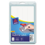 Avery Erasable ID Labels, Inkjet/Laser Printers, 0.88 x 2.88, White, 8/Sheet, 10 Sheets/Pack