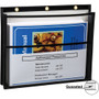 C-Line Dual Pocket Shop Ticket - 0.2" Height x 11.1" Width x 13.1" Length - Fabric, Metal - Black