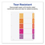 Avery Customizable TOC Ready Index Multicolor Tab Dividers, 5-Tab, 1 to 5, 11 x 8.5, White, Traditional Color Tabs, 6 Sets