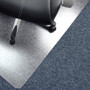 Floortex Cleartex Advantagemat Phthalate Free PVC Chair Mat for Low Pile Carpet, 53 x 45, Clear (FLRPF1113425EV) View Product Image