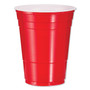 Dart SOLO Party Plastic Cold Drink Cups, 16 oz, Red, 50/Bag, 20 Bags/Carton Product Image 