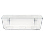 deflecto Stackable Caddy Organizer, Large, Plastic, 13.24 x 4 x 4.38, White (DEF29301CR) View Product Image