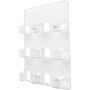 deflecto 6-Pocket Business Card Holder, Holds 480 Cards, 8.5 x 1.63 x 9.75, Plastic, Clear