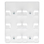 deflecto 6-Pocket Business Card Holder, Holds 480 Cards, 8.5 x 1.63 x 9.75, Plastic, Clear