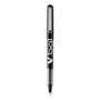 Pilot VBall Liquid Ink Rollerball Pen, Stick, Extra-Fine 0.5 mm, Black Ink, Black/Clear Barrel, Dozen