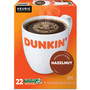 Dunkin' K-Cup Pods, Hazelnut, 22/Box