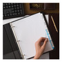 Avery Print and Apply Index Maker Clear Label Dividers, 5-Tab, White Tabs, 11 x 8.5, White, 50 Sets
