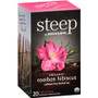 Steep by Bigelow Rooibos Hibiscus Herbal Tea Bag - Herbal Tea - 1.6 oz - 20 Teabag - GMO Free - Kosher