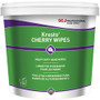 SC Johnson Kresto Heavy-Duty XL Hand Wipes - Cherry - 10" Width x 12" Length - White, Red - Polypropylene - 130/Bucket - (SJNKCW130W)