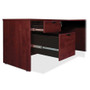 Lorell Prominence 2.0 Mahogany Laminate Box/Box/File Right-Pedestal Desk - 3-Drawer (LLRPD3672RSPMY) View Product Image