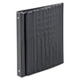 Cardinal Easel Round Ring Binder, 3 Rings, 1" Capacity, 11 x 8.5, Black