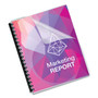 Fellowes Crystals Transparent Presentation Covers for Binding Systems, Clear, with Round Corners, 11.25 x 8.75, Punched, 100/Pack