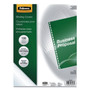Fellowes Crystals Clear Pre-punched Binding Covers - 11.3" Height x 8.8" Width x 0.1" Depth - For 8 3/4" x 11 1/4" Sheet - Rectangular - Clear - Polyvinyl Chloride (PVC)