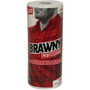 Brawny Professional D300 Disposable Cleaning Towels - 11" Width x 9.30" Length - 84 Sheets/Roll - White - Paper