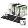 Cardinal XtraLife ClearVue Non-Stick Locking Slant-D Ring Binder, 3 Rings, 5" Capacity, 11 x 8.5, White (CRD26350) View Product Image