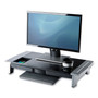 Fellowes Office Suites Premium Monitor Riser, 27" x 14" x 4" to 6.5", Black/Silver (FEL8031001) View Product Image